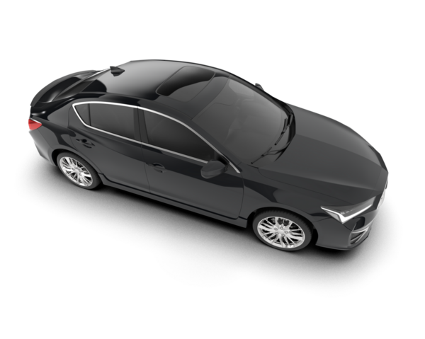 Siyah arkaplanda bir araba