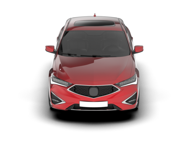 beyaz arka planda kırmızı modern araba