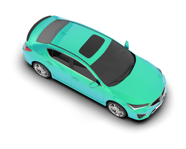 Stüdyoda markalı bir arabanın 3 boyutlu tasarımı daha az genel.