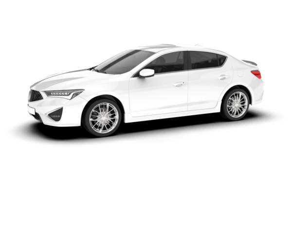 beyaz arkaplanda modern araba