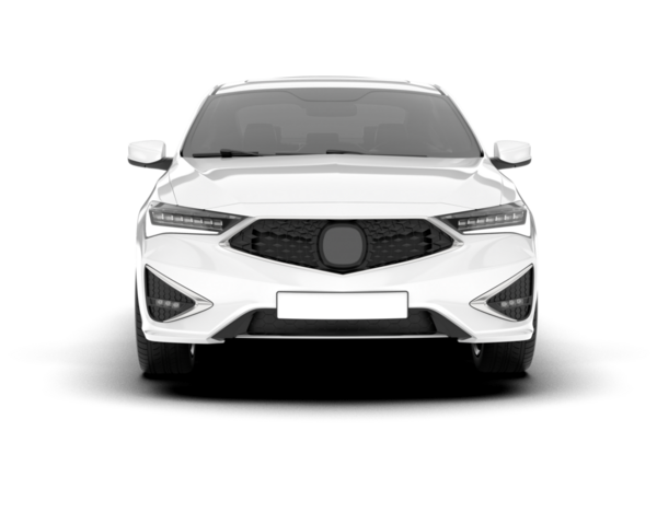 beyaz arka planda modern lüks araba