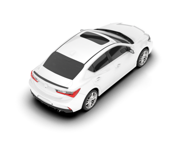 modern şehir beyaz arka planda izole edilmiş.