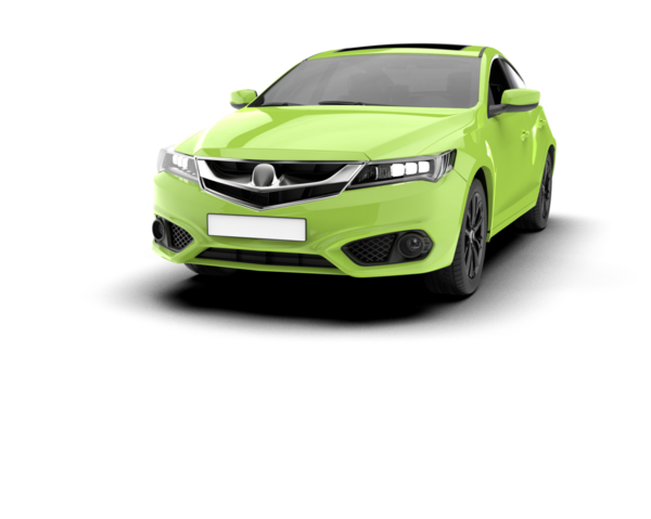 Beyaz arkaplandaki araba