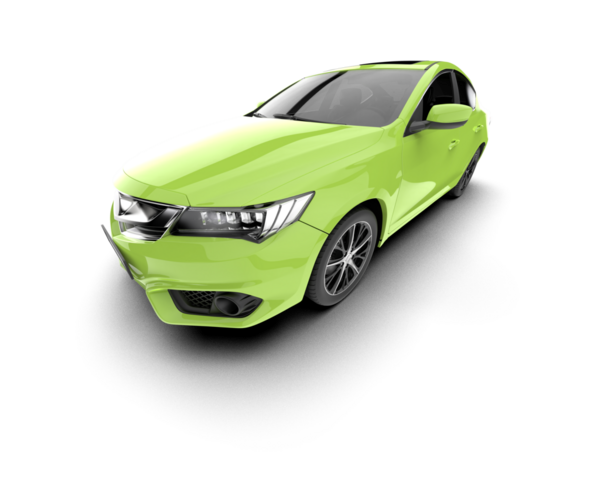 Beyaz arka planda izole edilmiş gerçekçi modern araba. vektör