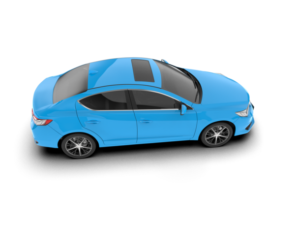 Araba arka planda izole. 3d illüstrasyon - vektör