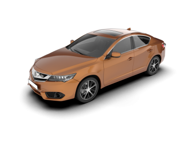 Modern araba arka planda izole edilmiş. 3D görüntüleme - illüstrasyon