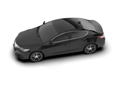 Siyah modern araba beyaz arka planda izole edilmiş.