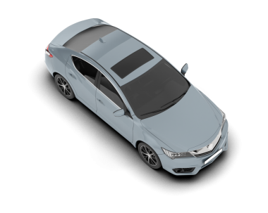 Gri arka planda modern bir araba. 3d oluşturma