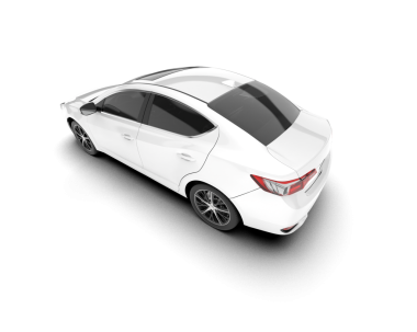 modern araba beyaz üzerine