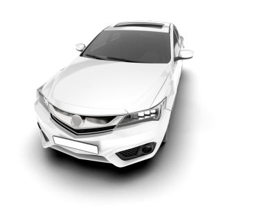 araba beyaz arkaplanda izole edildi