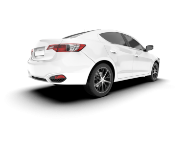 Arka planı olan gerçekçi bir araba