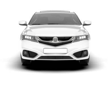 araba beyaz arkaplanda izole edildi