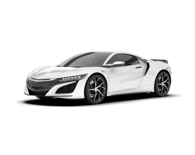 Beyaz renkli gerçekçi bir araba.