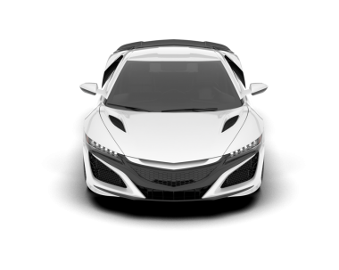 Araba beyaz arka planda izole edilmiş. 3 boyutlu model