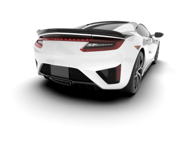 modern beyaz araba beyaz arka plan üzerinde izole