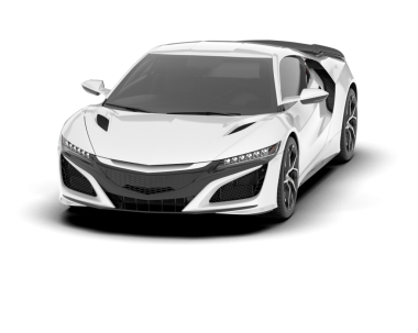 Beyaz arka planda gerçekçi bir araba. vektör illüstrasyonu.