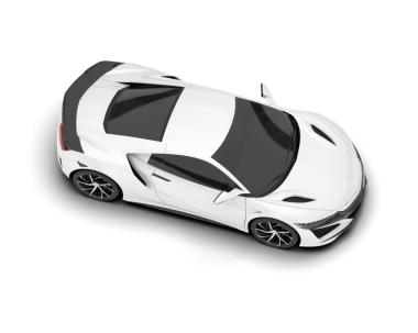 beyaz arkaplanda modern araba.