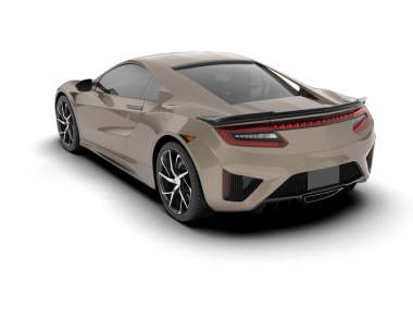 Arka planda izole edilmiş gerçekçi araba.