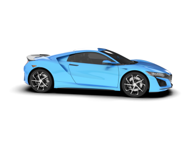 Beyaz arka planda modern bir araba. 3 Boyutlu Hazırlama.