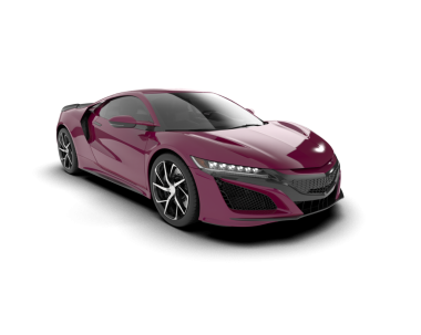 Modern araba arka planda izole edilmiş. 3d oluşturma