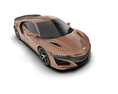 modern araba beyaz arka planda izole edilmiş. 3 boyutlu görüntüleme - 3 boyutlu.