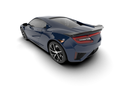 Siyah arka planda modern lüks bir araba. 3d oluşturma