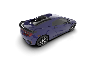 modern lüks araba izole