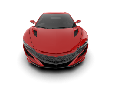 kırmızı modern araba beyaz üzerine izole edilmiş..