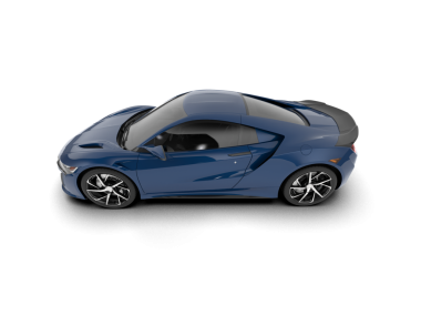 Modern araba. Öne, arkaya. İzole. 3d illüstrasyon.