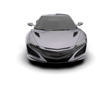 Arka planda izole edilmiş gerçekçi bir araba. 3D görüntüleme. resimleme