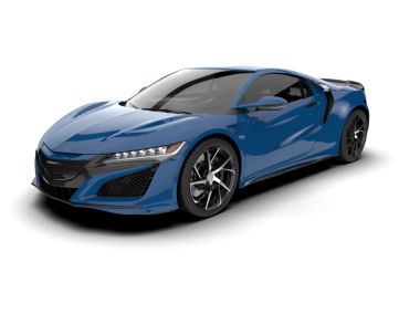 Mavi arabanın gerçekçi vektör illüstrasyonu