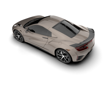 Araba gri bir arka planda izole edilmiş. 3d illüstrasyon