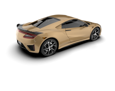 modern araba beyaz arka planda yansımayla izole edilmiş. 3d illüstrasyon.