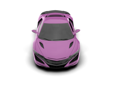 beyaz arkaplanda izole edilmiş araba, 3 boyutlu görüntüleme, illüstrasyon