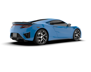modern mavi spor araba gri arka planda izole edildi