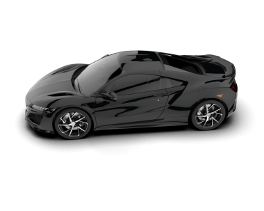 Modern araba. Siyah arkaplanda izole