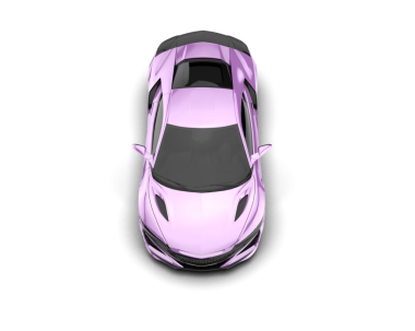 Pembe spor araba. 3d oluşturma