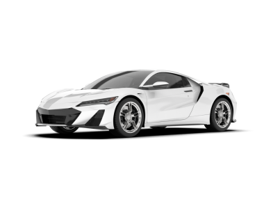 beyaz arkaplanda izole edilmiş bir araba