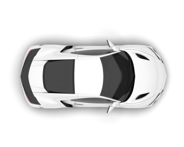 Gri arkaplanda izole edilmiş bir araba