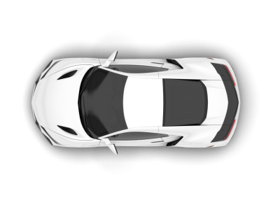 Siyah arkaplanda araba üstü görünümü