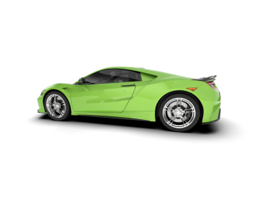 Yeşil spor araba vektör çizim