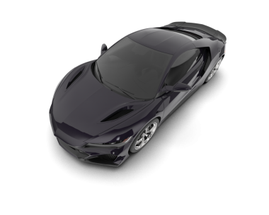 siyah lüks spor araba - 3D görüntüleme