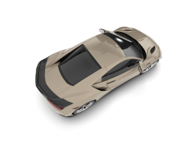 Araba beyaz arka planda izole edilmiş. 3 Boyutlu Hazırlama