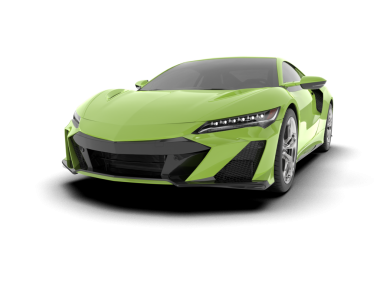 modern spor araba beyaz arka planda izole