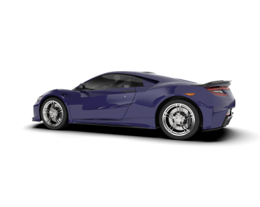 Beyaz bir arka plan üzerinde izole lüks araba