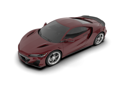 gerçekçi 3 boyutlu spor araba çizimi
