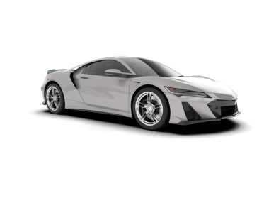 modern araba beyaz arkaplanda izole edildi