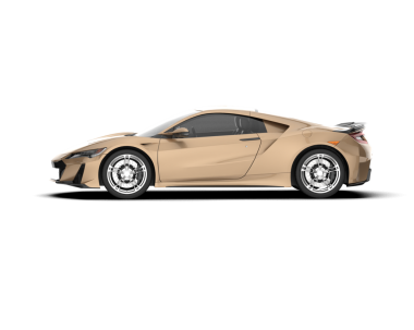 Modern araba beyazda izole edilmiş. 3 Boyutlu Hazırlama