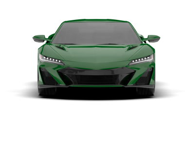 modern yeşil spor araba