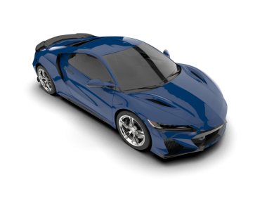 Modern araba arka planda izole edilmiş. 3 boyutlu resimleme